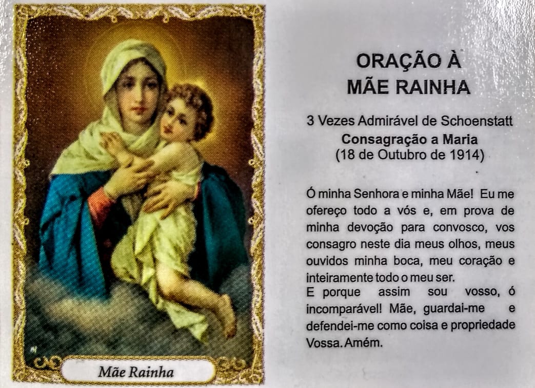 MÃE RAINHA PACOTE C/ 100 SANTINHOS DE PAPEL