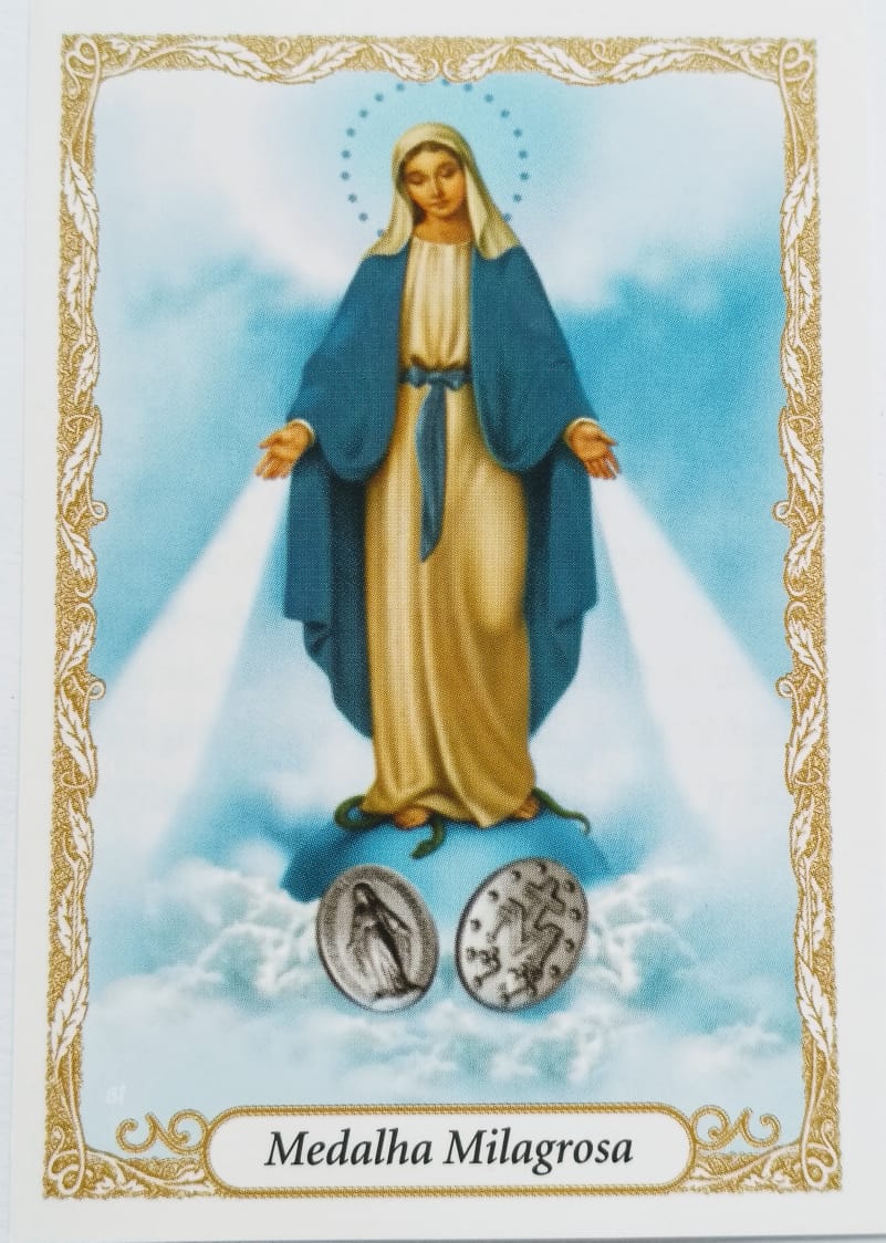 Oração N. Sra.da Medalha Milagrosa ( Pacote c/ 100)