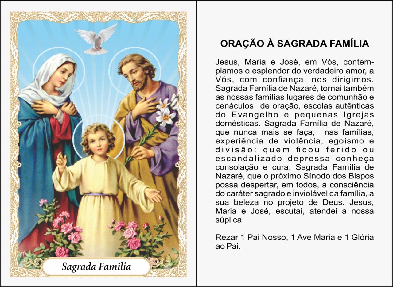  SAGRADA FAMÍLIA -PACOTE C/ 100 SANTINHOS DE PAPEL