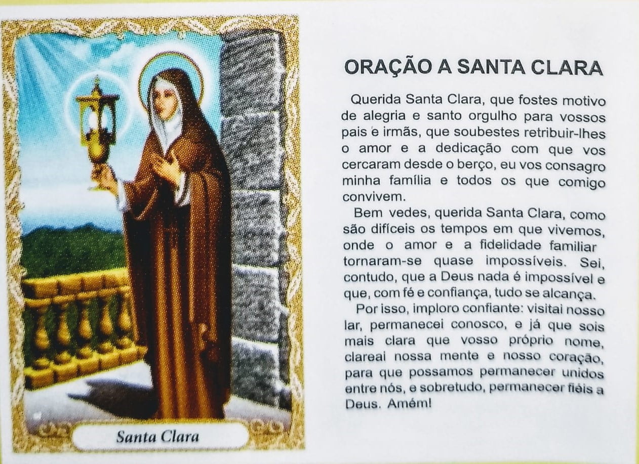 Santinho de Papel Santa Clara (pacote com 100)