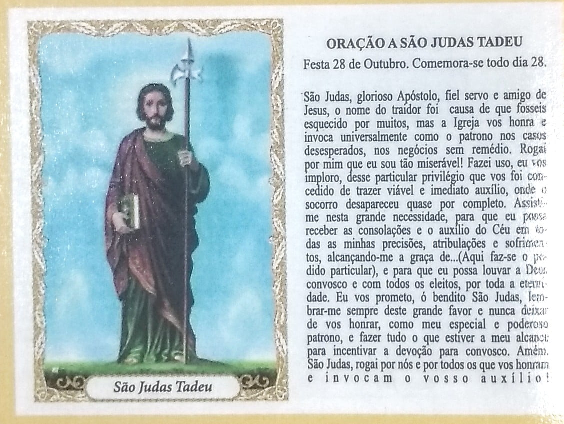  SÃO JUDAS  - PACOTE C/ 100 SANTINHOS DE PAPEL