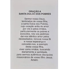SANTA DULCE DOS POBRES - PACOTE C/ 100 SANTINHOS DE PAPEL