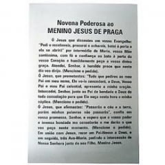 MENINO JESUS DE PRAGA - PACOTE C/ 100 SANTINHOS DE PAPEL