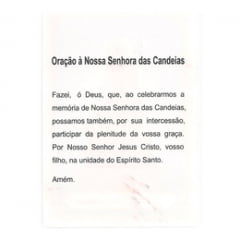 NOSSA SENHORA DAS CANDEIAS - PACOTE C/ 100 SANTINHOS DE PAPEL