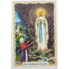 Oração de Nossa Senhora de Lourdes ( Pacote com 100)