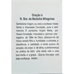 NOSSA SENHORA DA MEDALHA MILAGROSA - PACOTE C/ 100 SANTINHOS DE PAPEL