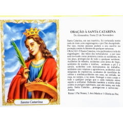 Santinho de Papel Santa Catarina (pacote com 100)