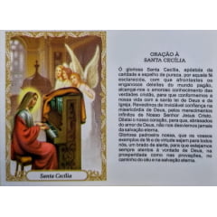 Santinho de Papel Santa Cecília (pacote com 100)