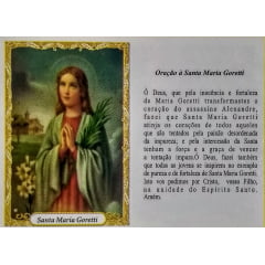 SANTA MARIA GORETTI- PACOTE C/ 100 SANTINHOS DE PAPEL