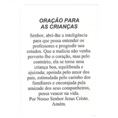 SANTINHO DE PAPEL ORAÇÃO DAS CRIANÇAS - PACOTE C/ 100