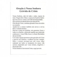  NOSSA SENHORA GRÁVIDA DE CRISTO  - PACOTE C/ 100 SANTINHOS DE PAPEL