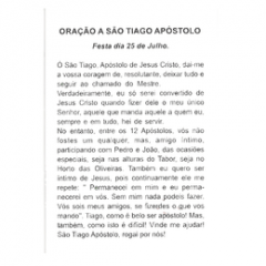 SÃO TIAGO APÓSTOLO - PACOTE C/ 100 SANTINHOS DE PAPEL