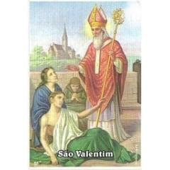 SÃO VALENTIM - PACOTE C/ 100 SANTINHOS DE PAPEL