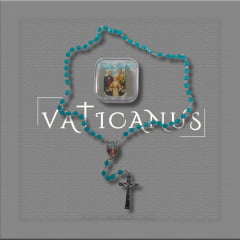 Terço Acrílico Sagrada Família com Caixinha Resinada